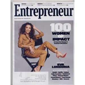 ENTREPRENEUR OCT NOV 2021 100 WOMEN OF IMPACT, featuring EVA LONGORIA